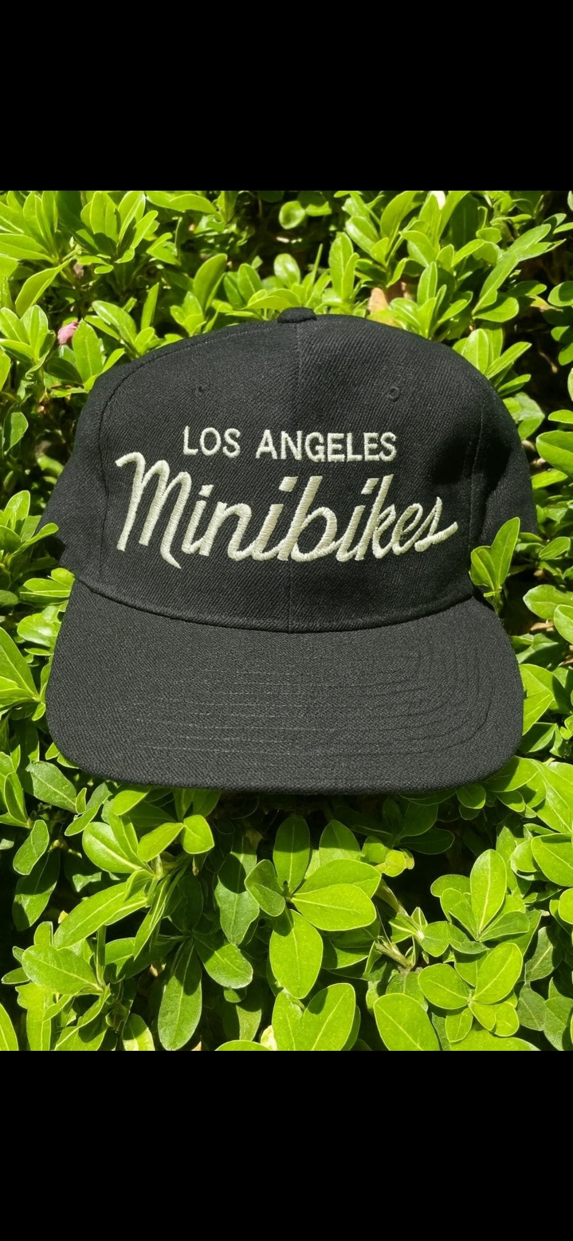 Los Angeles Mini Bikes Script Cap Minibikes 605 Minibikes Mini Bikes Hat