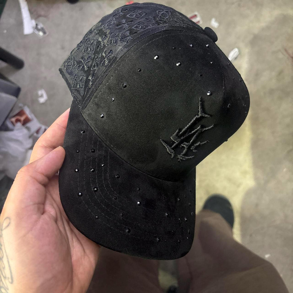 Dodgers death metal shade rhinestone mesh trucker hat