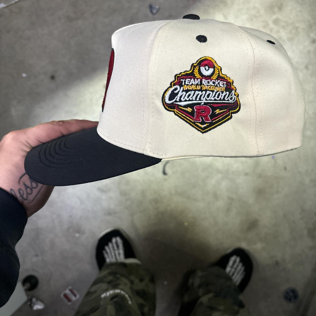 Team Rocket Pokémon snapback 2 tone