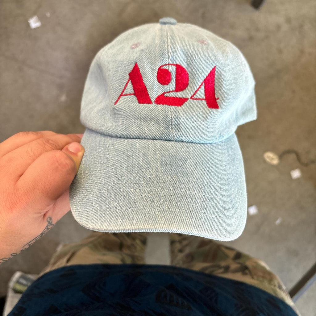 A24 denim dad hat