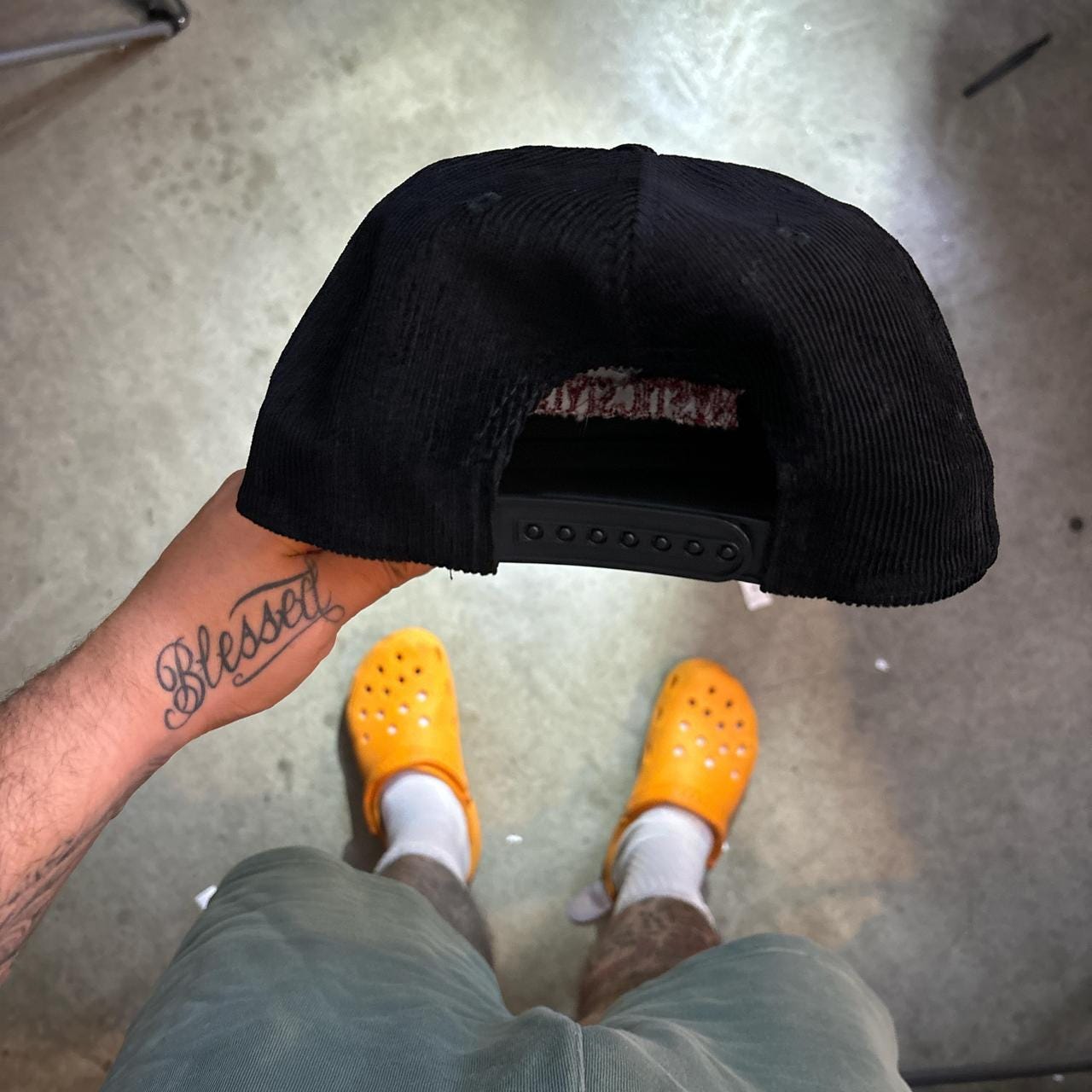 Three 6 Mafia corduroy mystic styles snapback hat