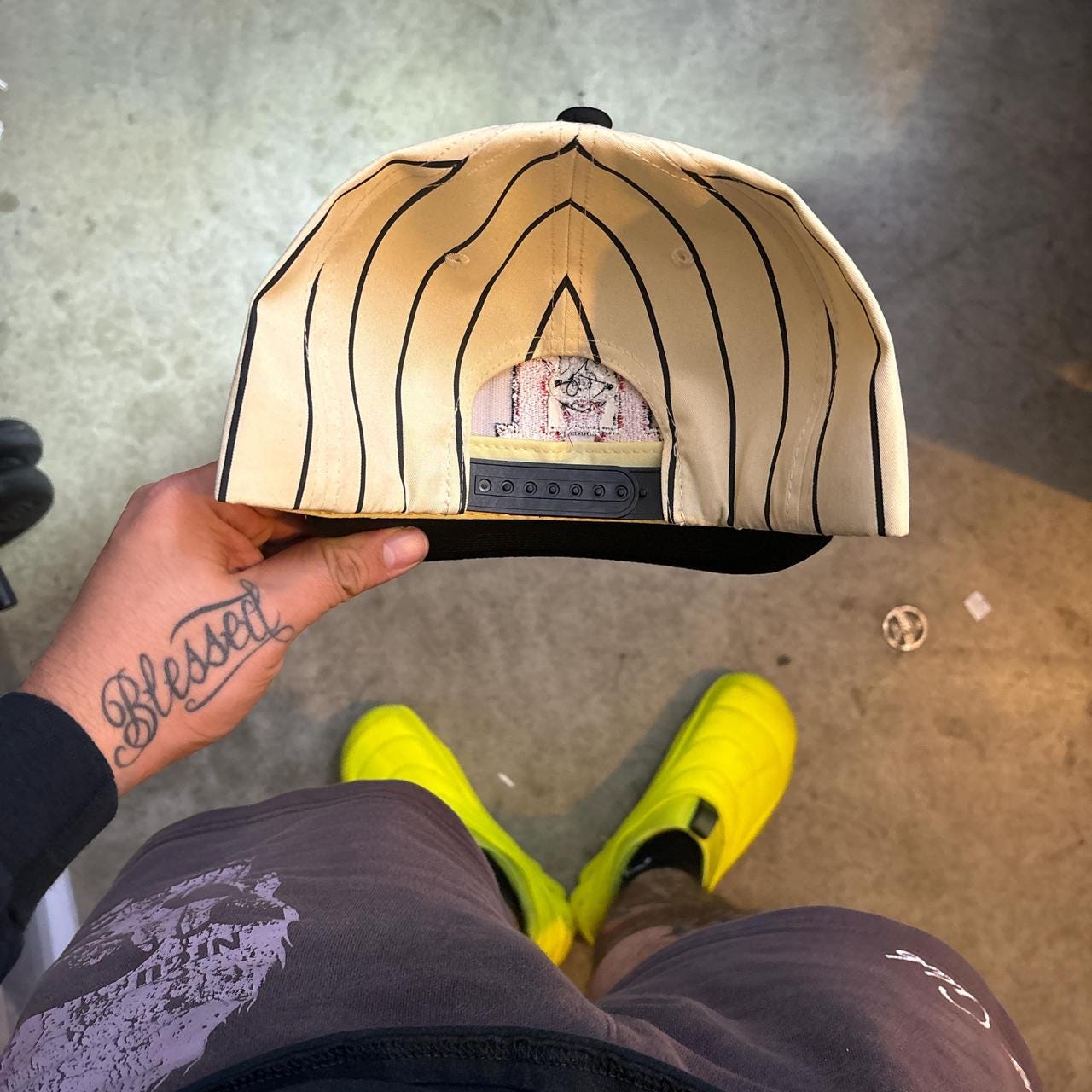 Mickey Mouse baseball cap pinstrip black