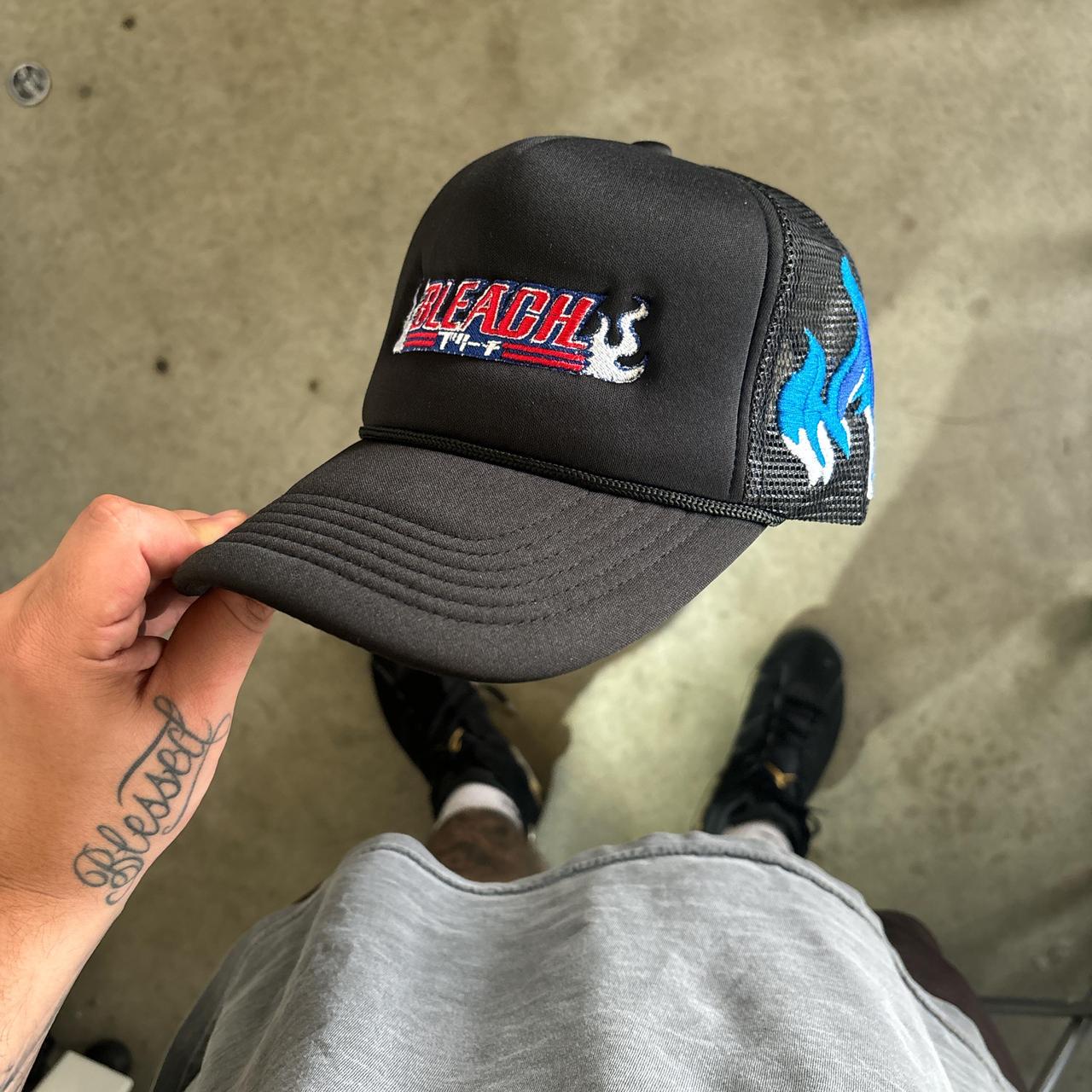 Bleach Anime flame trucker hat