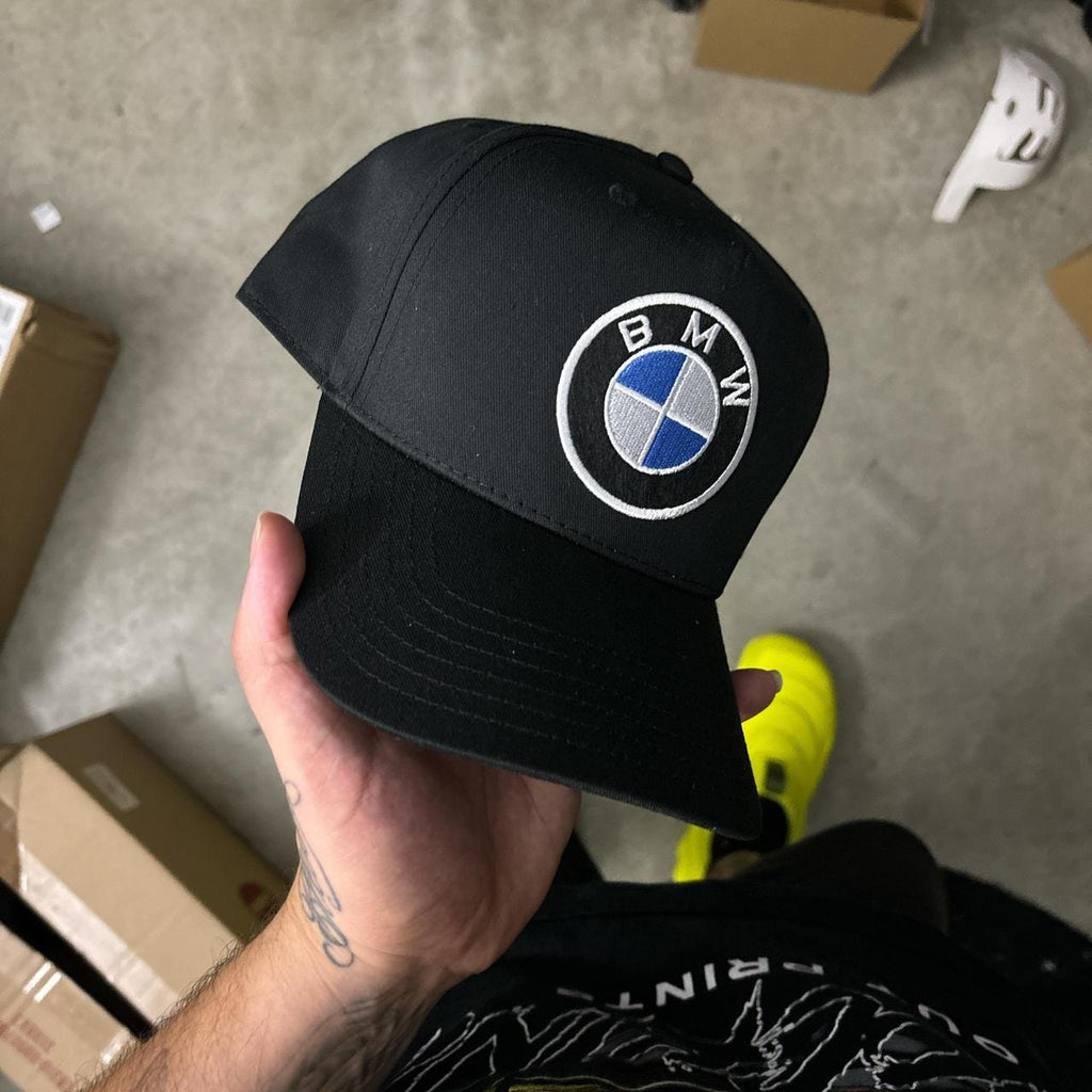Black BMW snapback hat