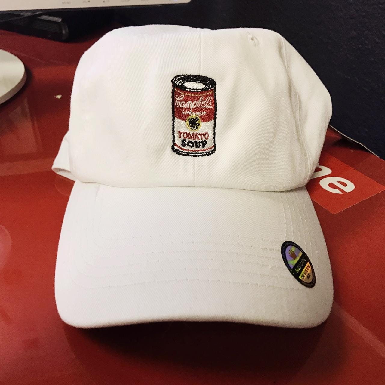 Andy Warhol Campbell's soup dad hat