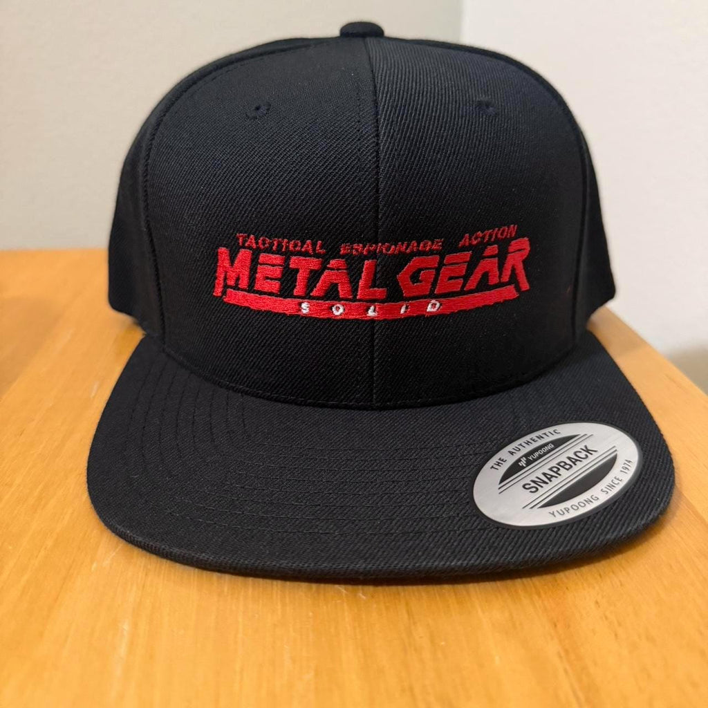 Black and red Metal Gear Solid SnapBack hat