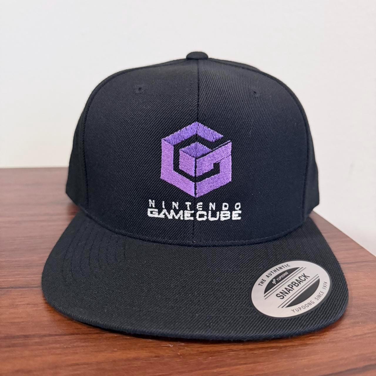 Black and purple Gamecube snapback hat