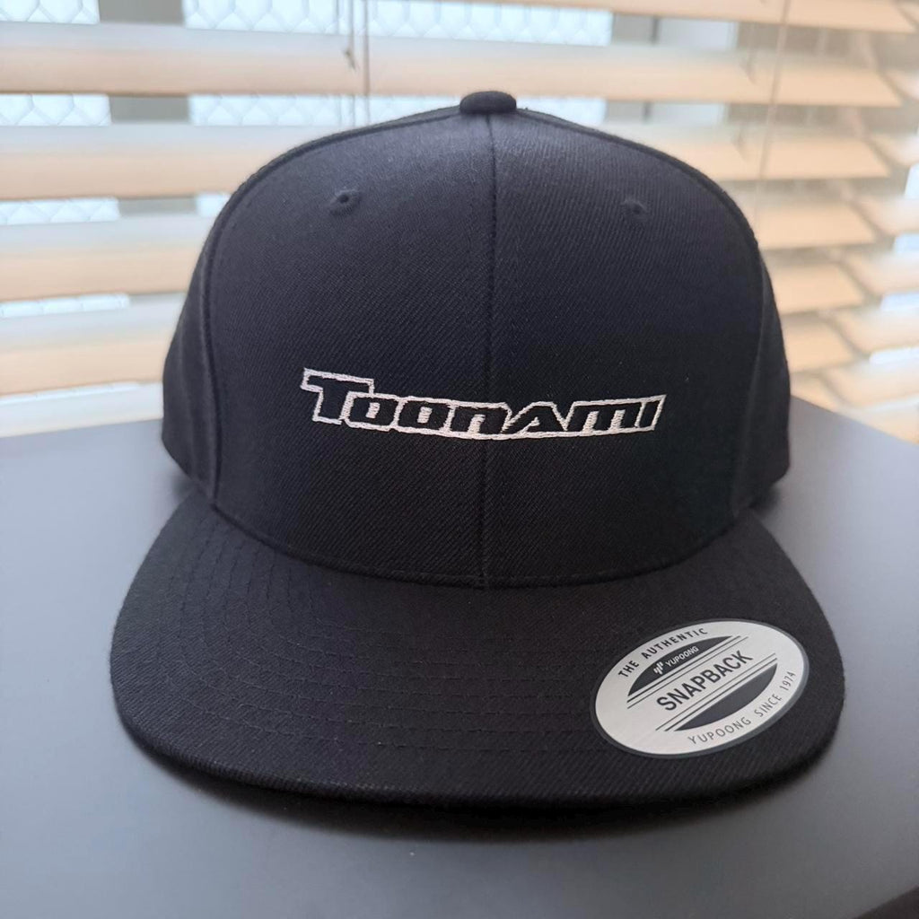Black and white Toonami snapback hat