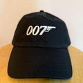007 James Bond strap back black hat