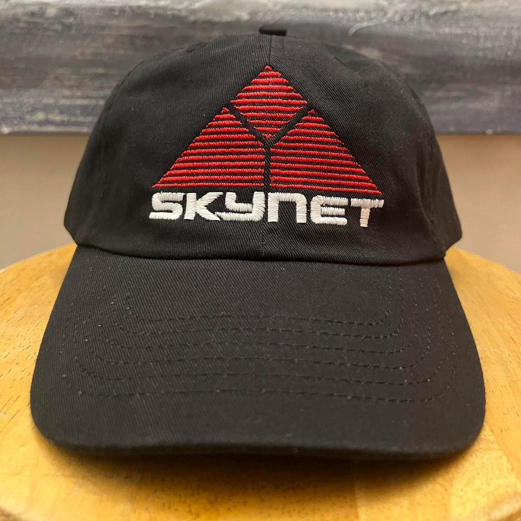 Black and red SkyNet hat