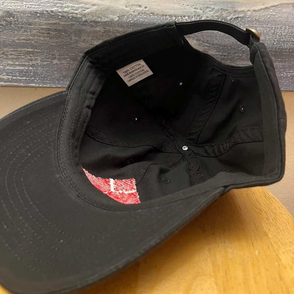 Black and red SkyNet hat