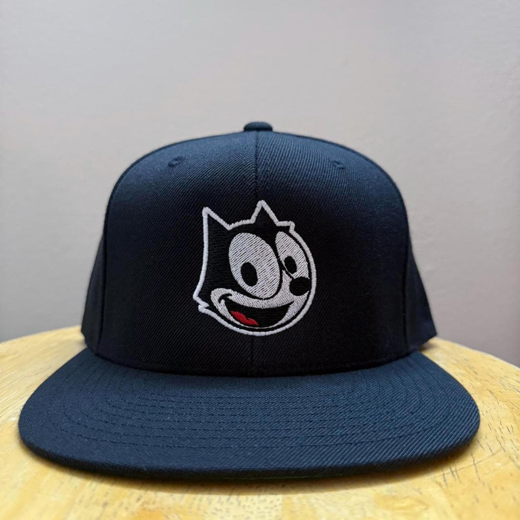 Felix the cat snap back hat black