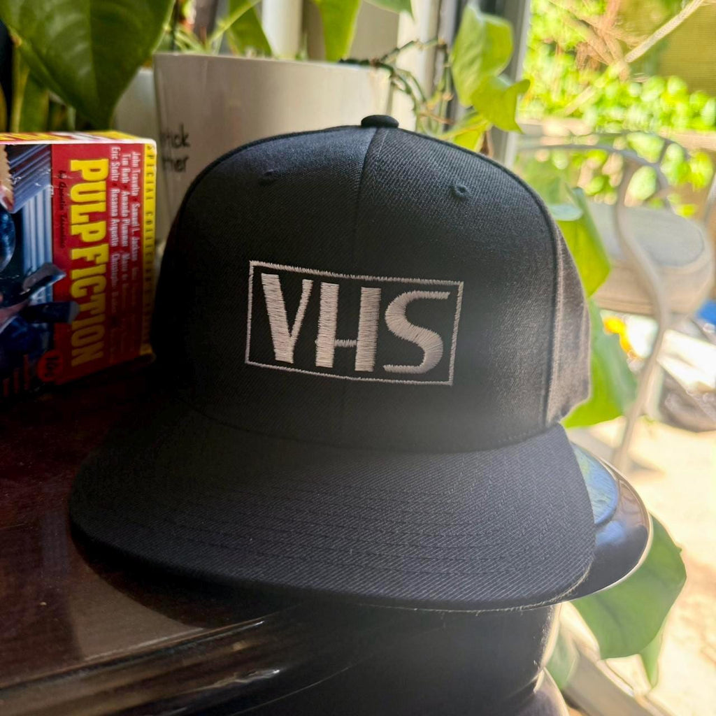 VHS black SnapBack hat