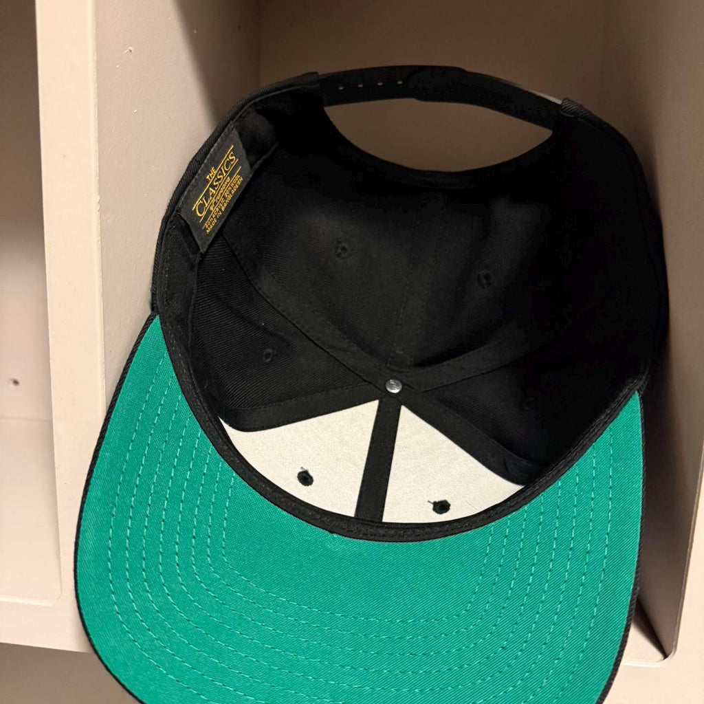 Black Seiko snapback hat