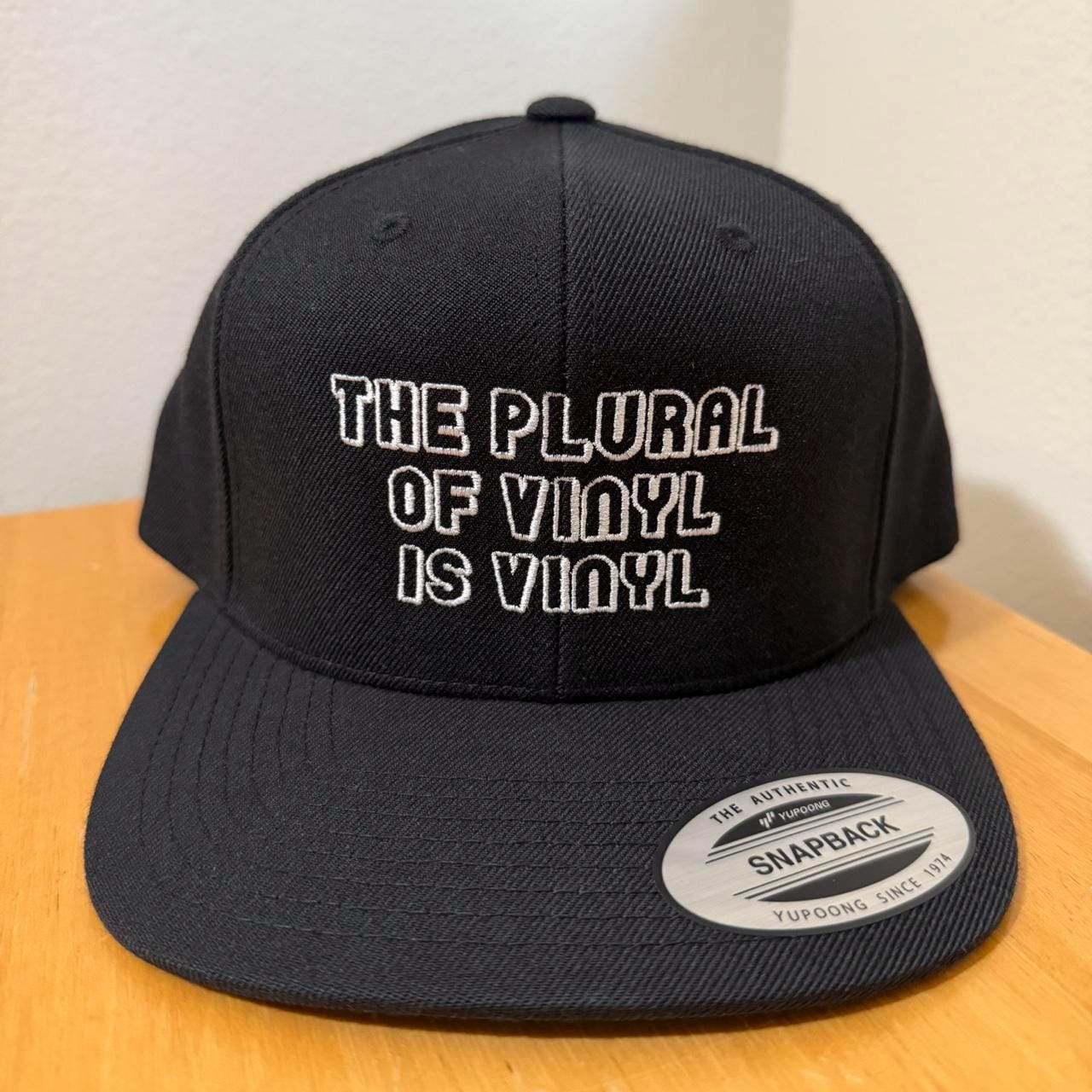 The plural of vinyl is vinyl SnapBack hat