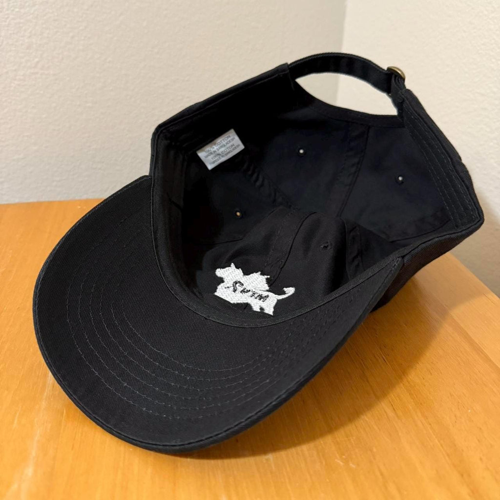 MTV2 black and white dog hat