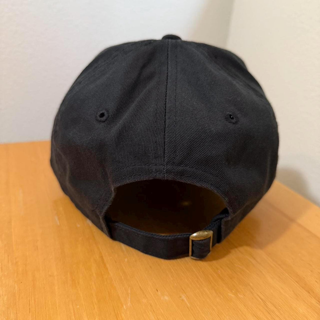 WAV black strap back hat