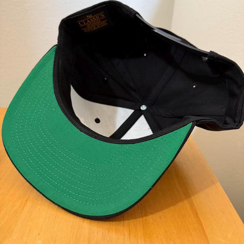 Black and white Kingdom Hearts snapback hat