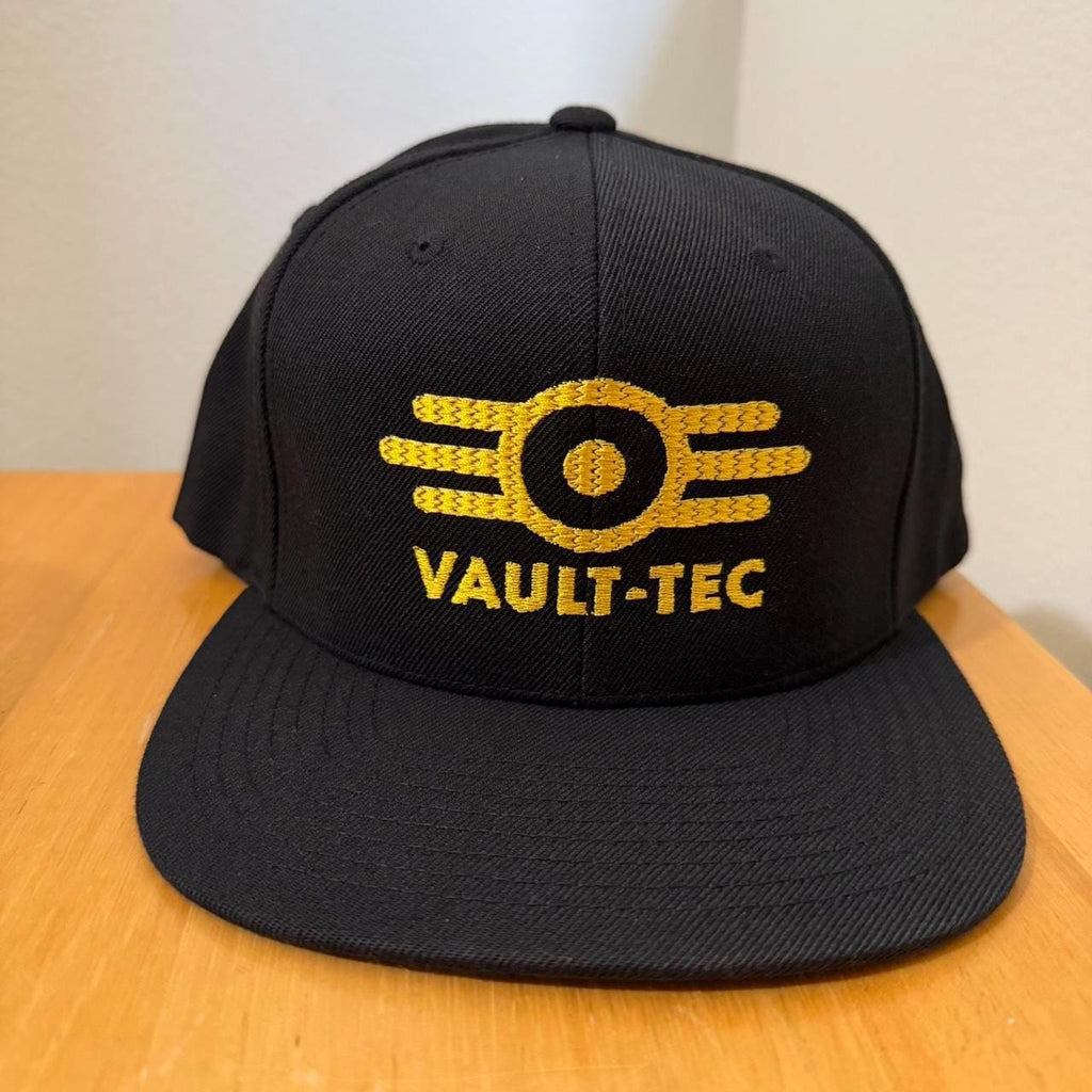 Black and gold Fallout 4 Vault Tec snapback hat