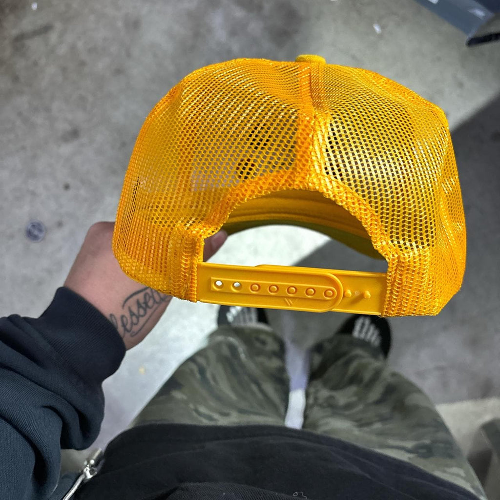 Yellow Pikachu Suade snapback hat