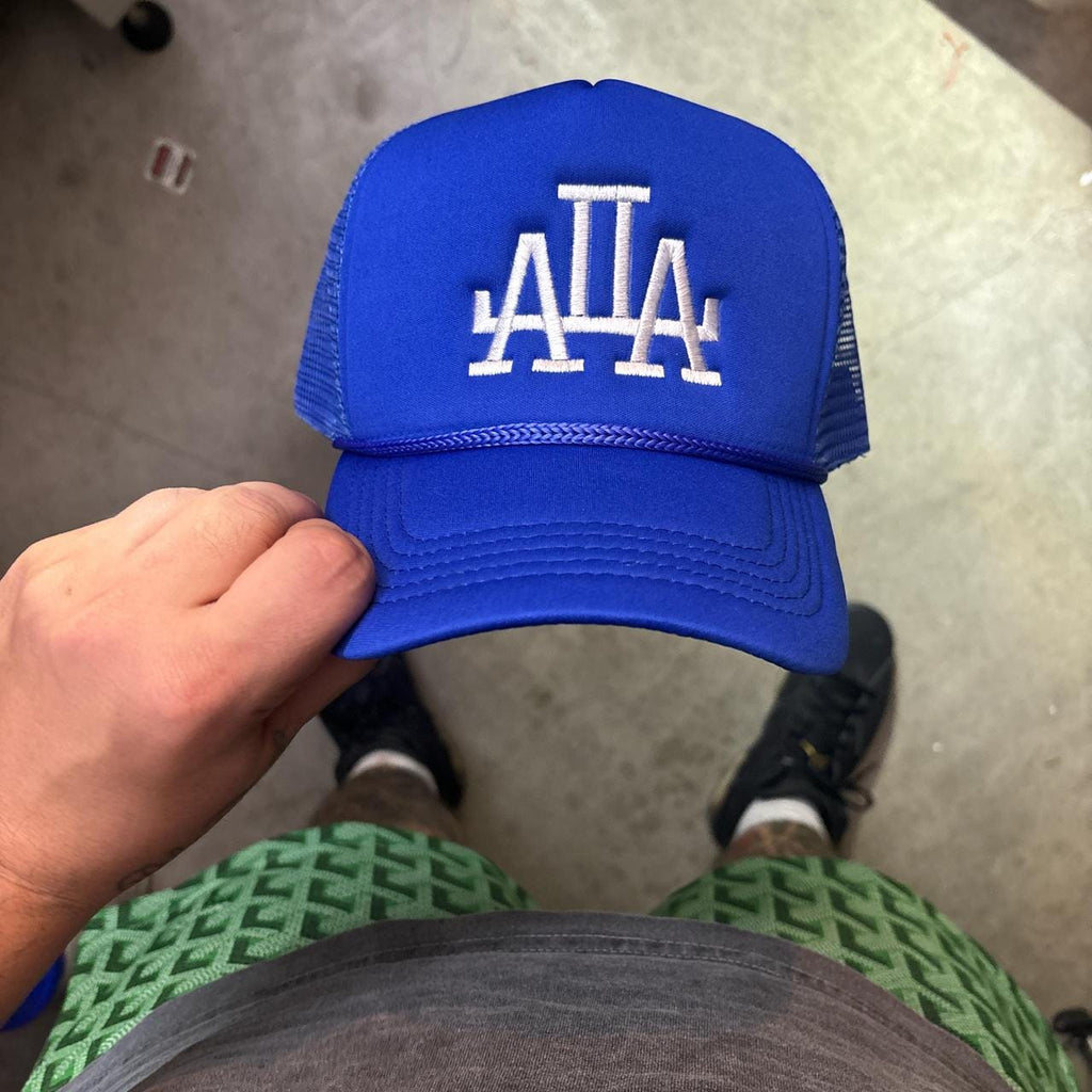 Back 2 back Los Angeles Dodgers trucker hat