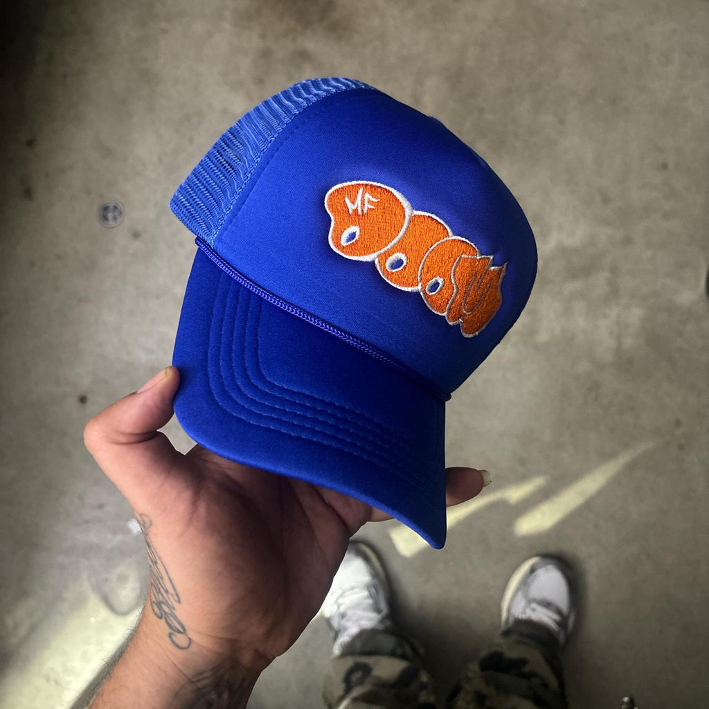 MF Doom Knicks color way trucker hat