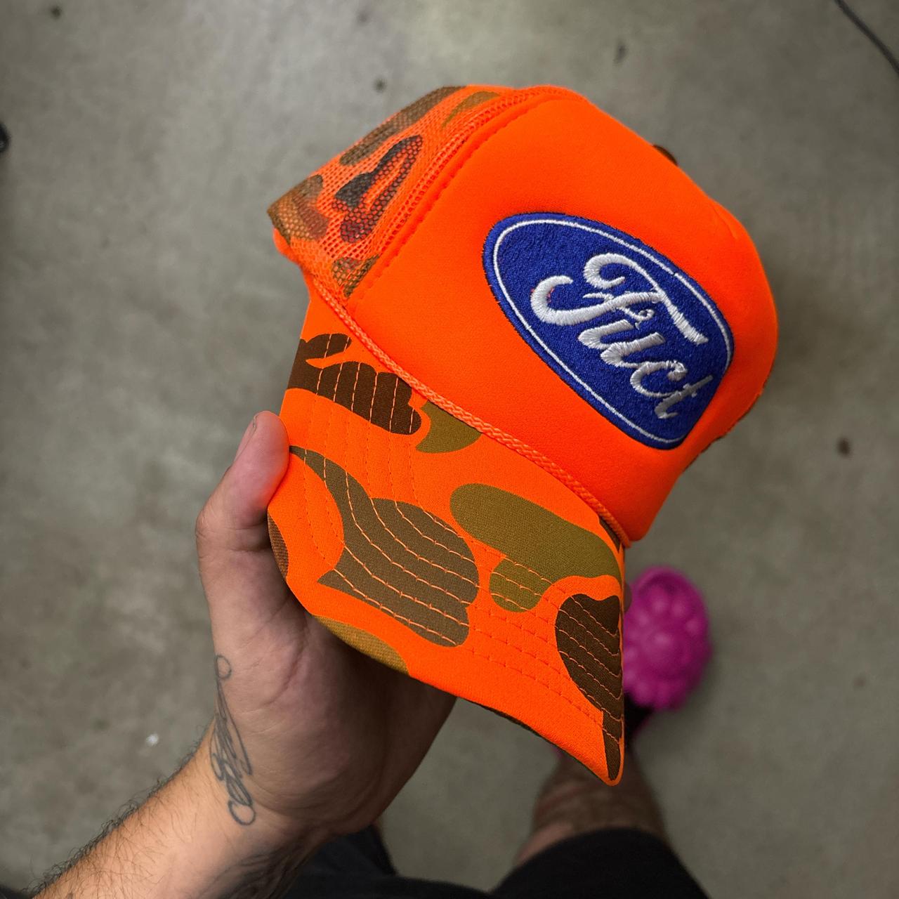 FUCT Orange Camo Trucker