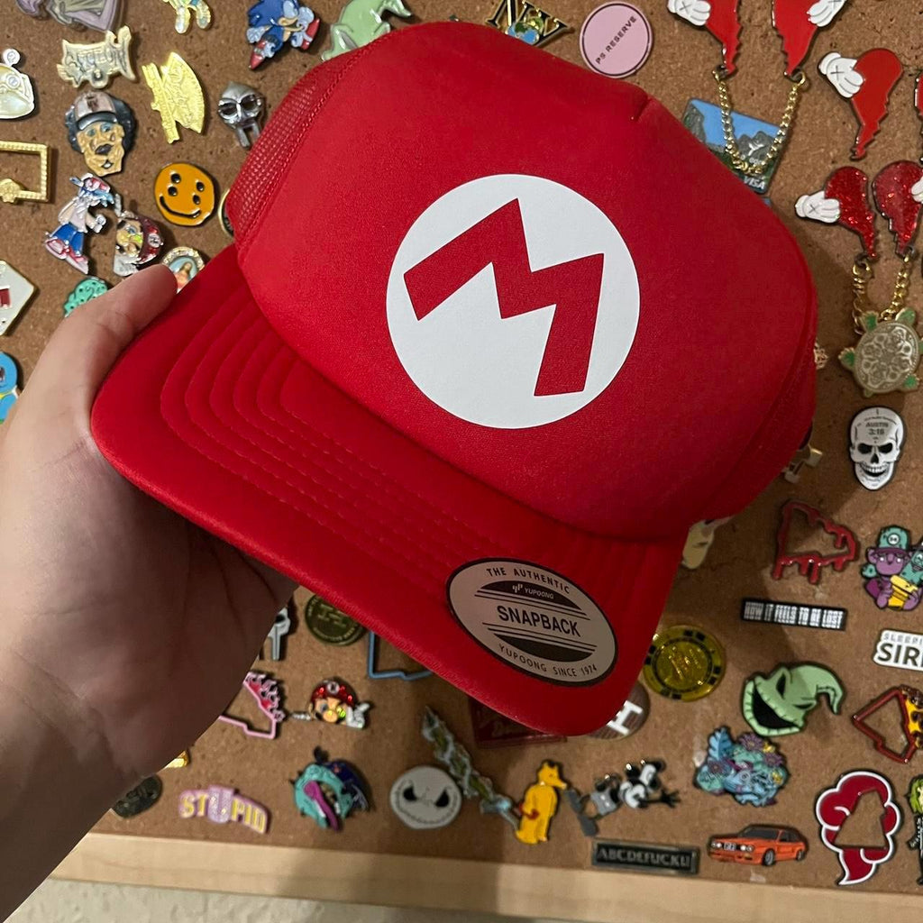Super Mario trucker hat,