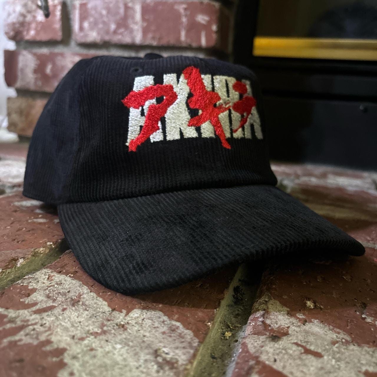 Akira corduroy strap back hat