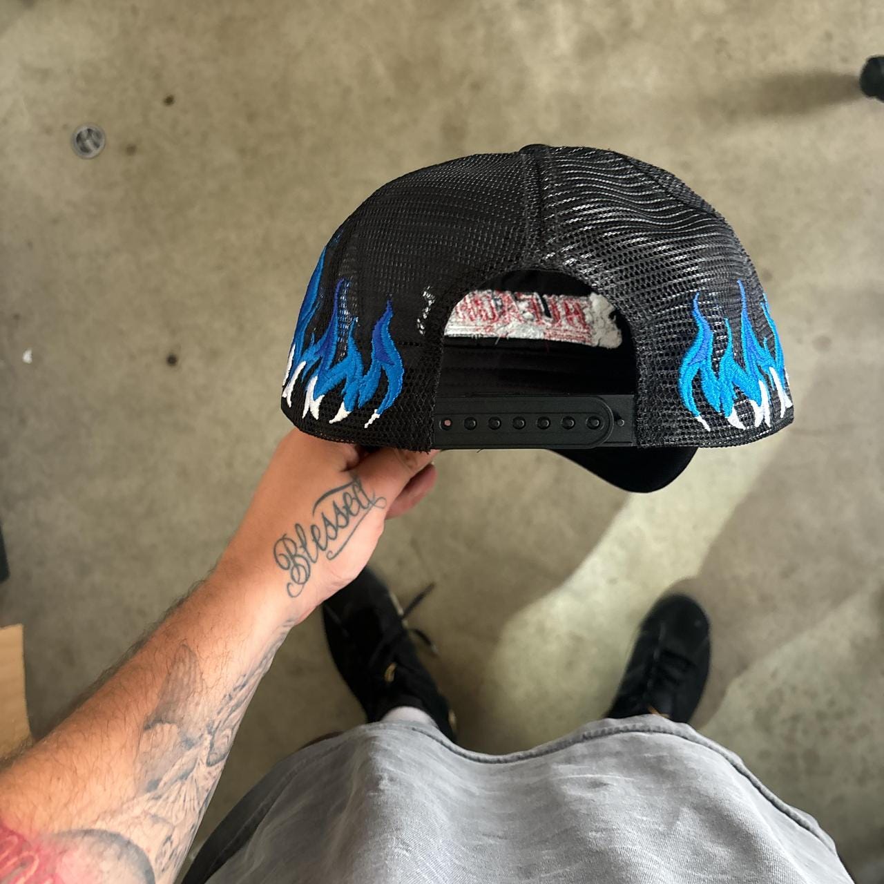 Bleach Anime flame trucker hat