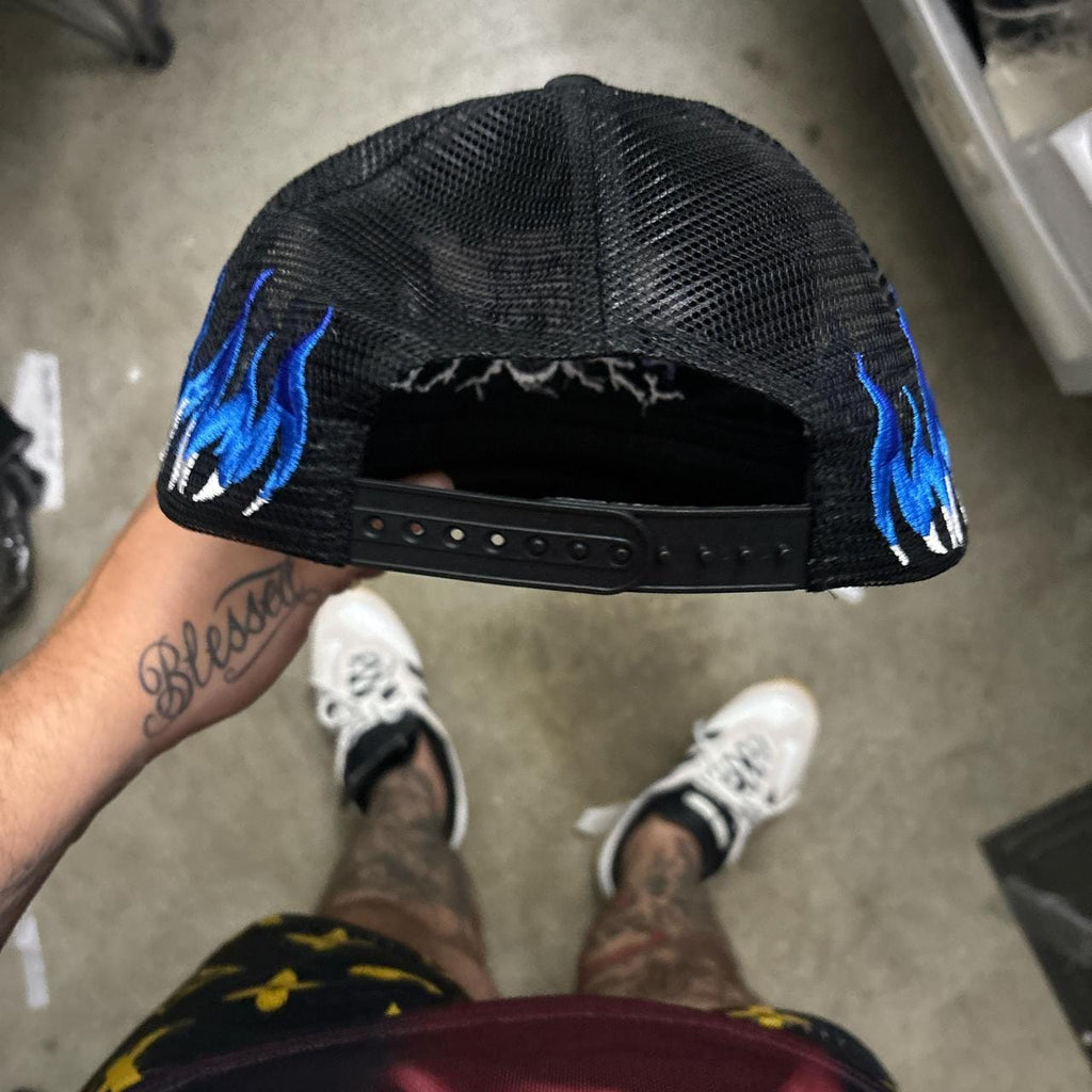 Stone cold Steve Austin blue flame trucker
