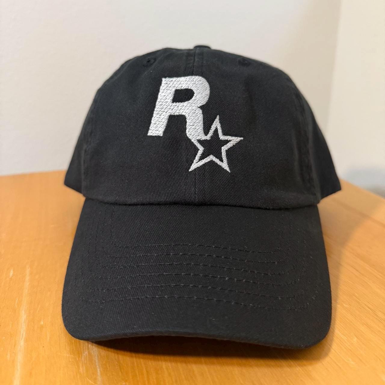 Black and white Rockstar Games cap