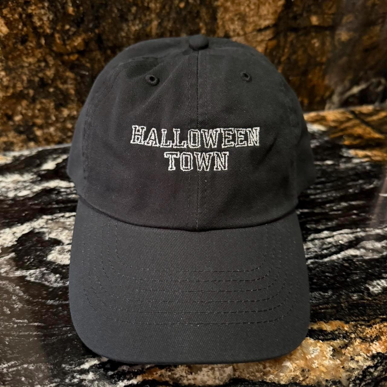 Black adjustable Halloween Town hat