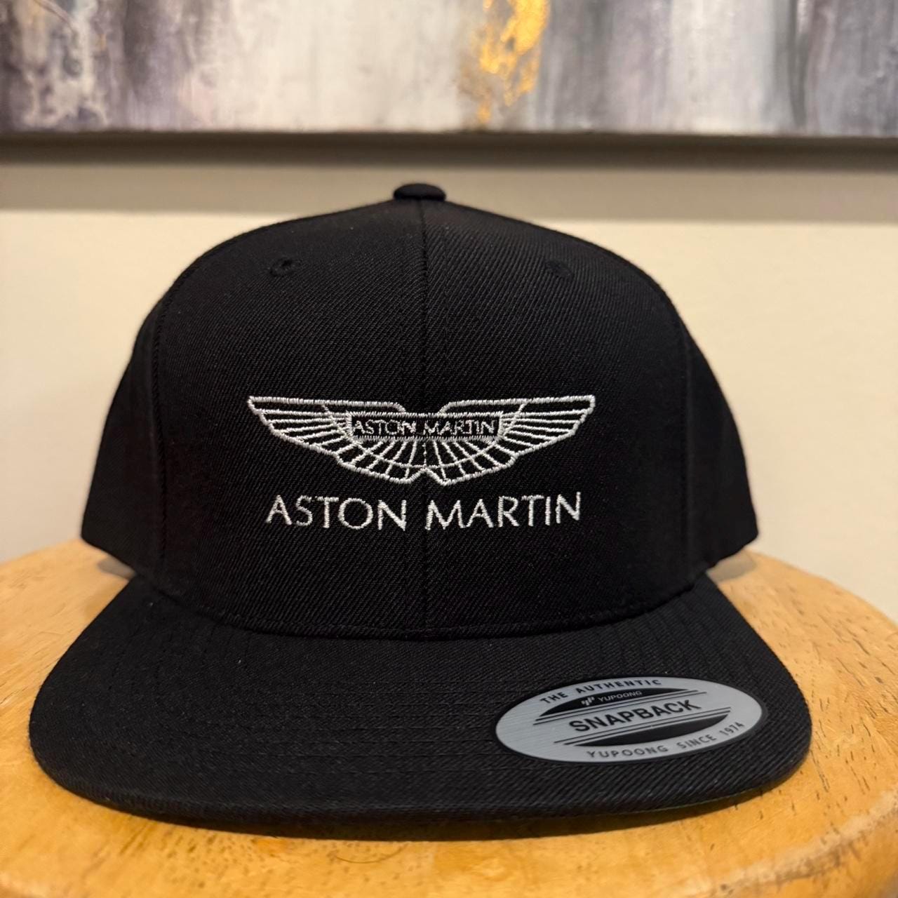 Black Aston Martin snapback hat