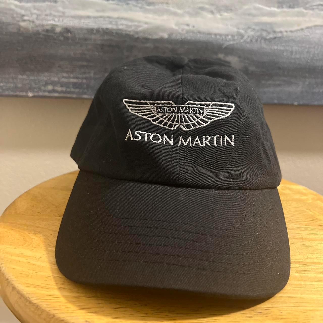 Aston Martin strap back dad hat in black