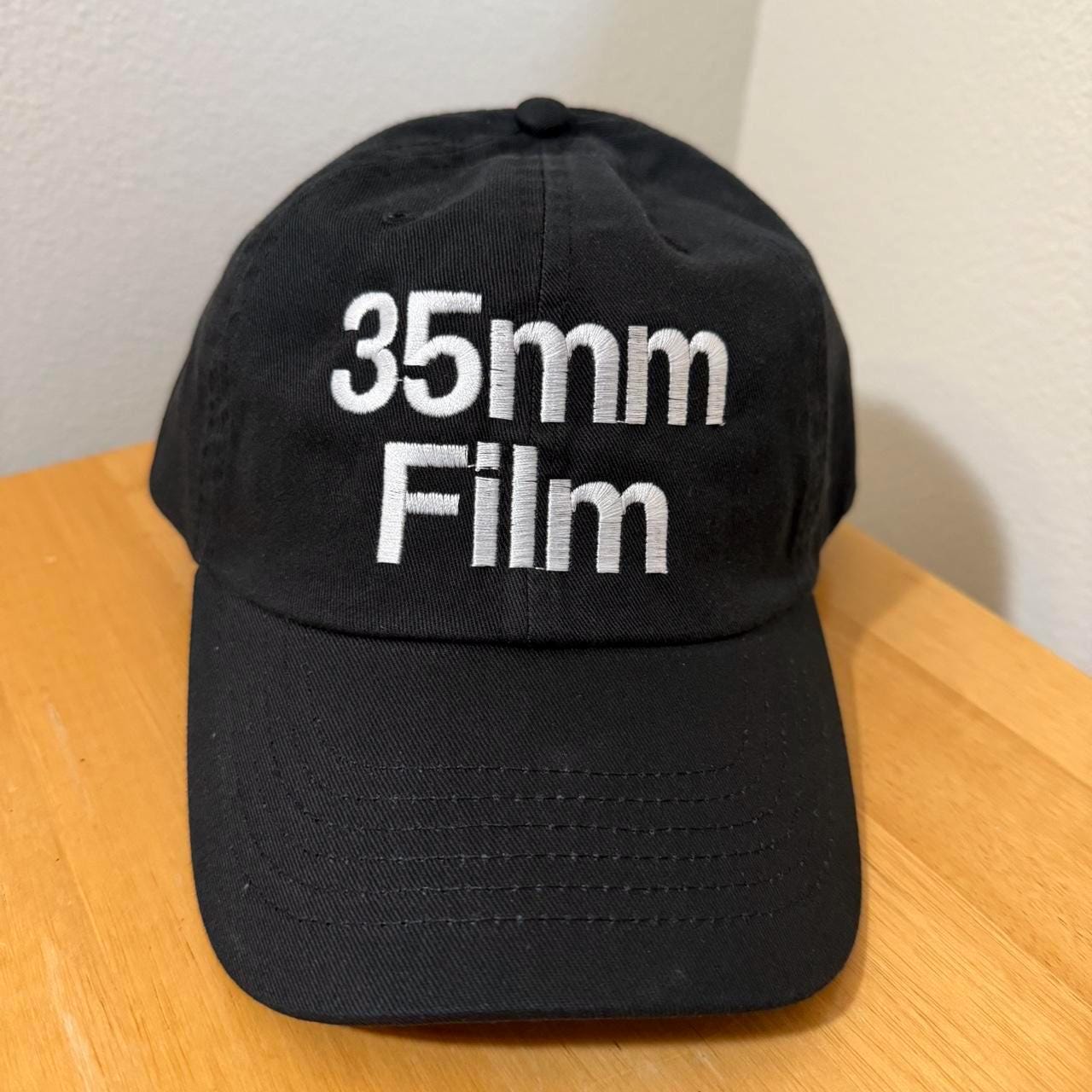 35mm film strap back dad hat