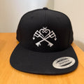Black and white Kingdom Hearts snapback hat